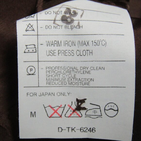 Vintage Giorgio Armani Le Collezioni Jacket Women 8 Brown Wool Herringbone Italy - Picture 9 of 10